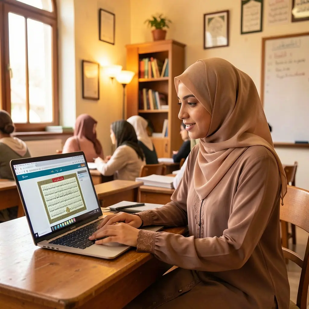 Online female Quran teacher is taking class in USA, AUS , Canada and UK