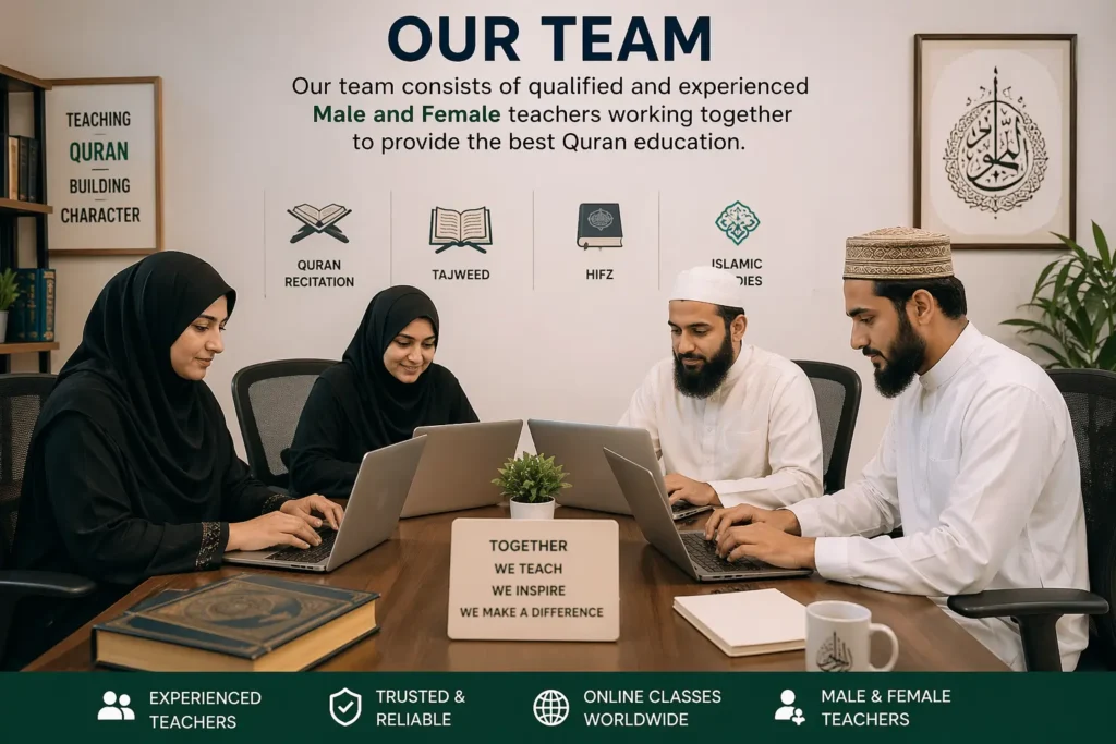 Online Quran Classes For Kids Team both male and female teachers