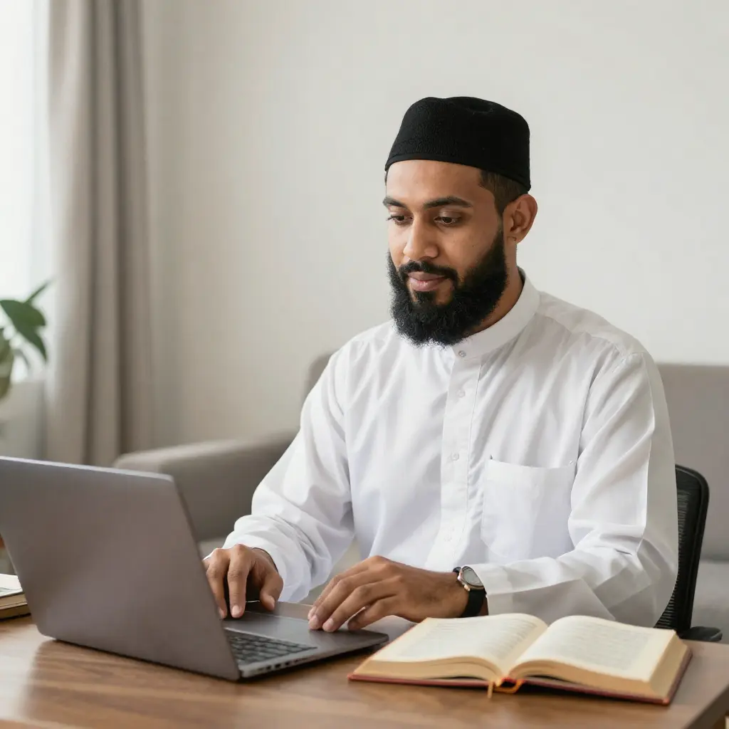 Online Quran tutor taking class online Quran class in USA on Micro soft Team