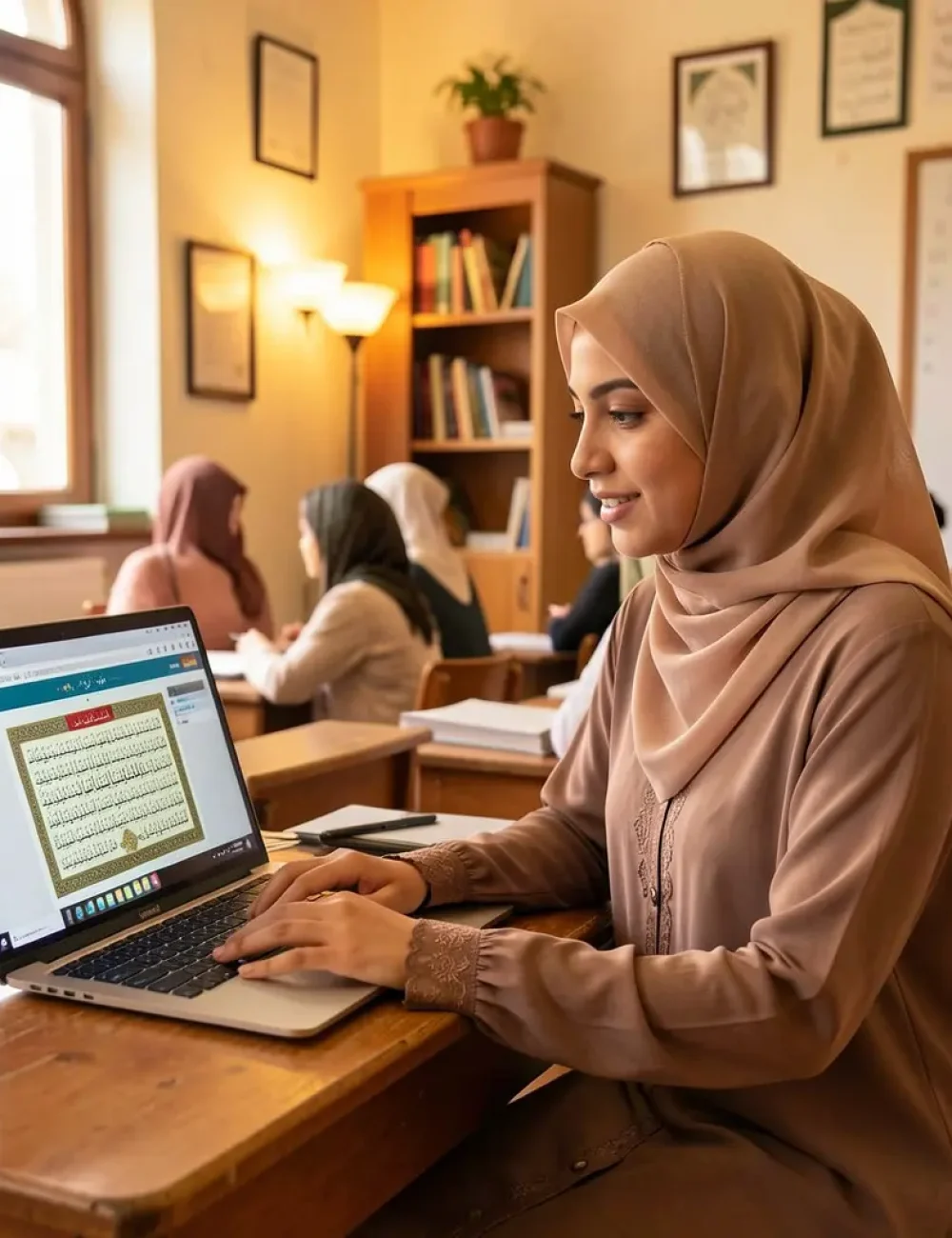 Online female Quran teacher is taking class in USA, AUS , Canada and UK