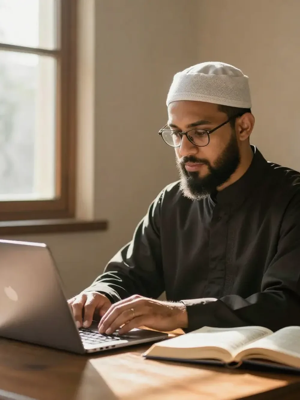 Quran teacher taking class of New Zealand kids on zoom