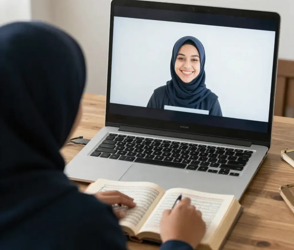 Female Quran tutor for Toddlers teaching via zoom